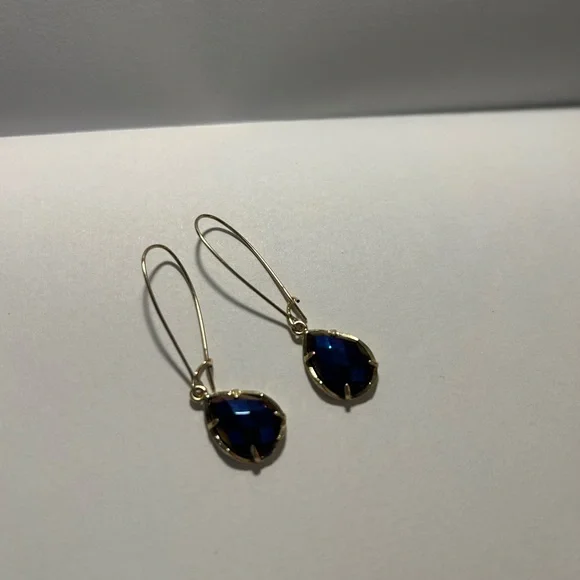 Kendra Scott Black Iridescent Teardrop Earrings - Picture 3 of 3